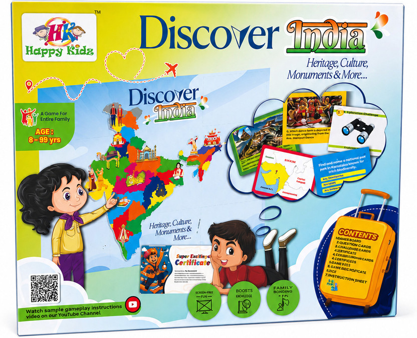 Arka Discover Indian Heritage Culture Monuments & More Educational Game for Kids