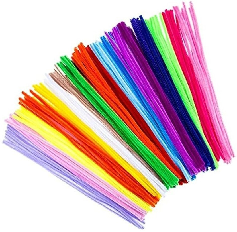 Freedy 100Pipe Cleaners Craft Supplies Multi-Color for Art and CraftDIY Accessory