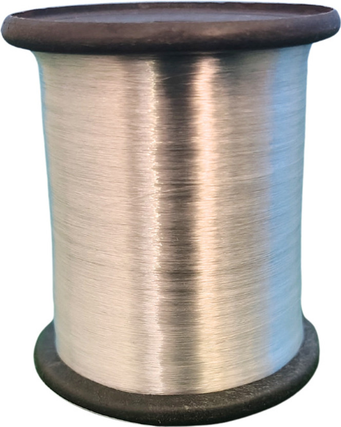VELVAHINI Non-Elastic Transparent White Nylon Beading Cord (0.12mm) Embroidery (1 Spool)