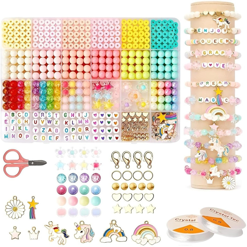 bondwet Bracelet Making Kit for Girls, DIY Friendship Bracelet Craft Kit for Kids Ages