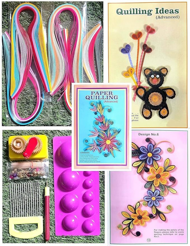 KHUSHA KHUSHA CREATIONS Advanced Paper Quilling Kit with Tools Craft DIY - Flipkart Deal