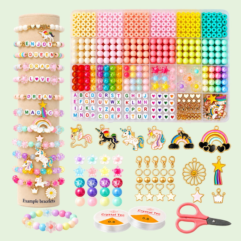 ASTRAVELLON DIY Friendship Bracelet Kit - Fun Craft with Alphabet Beads for Hobby Crafting