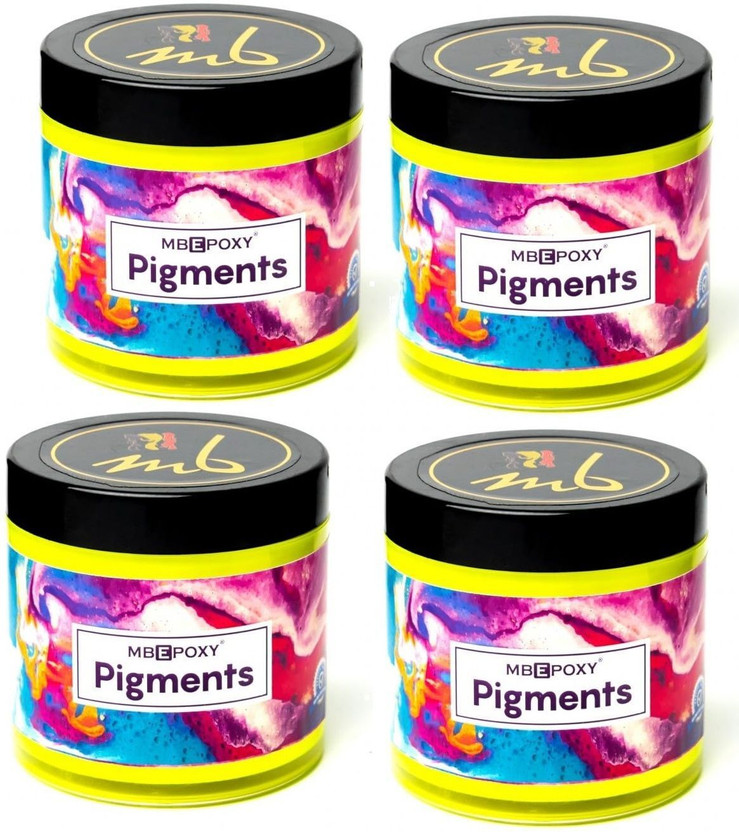 MBEPOXY Epoxy Resin Crystal Clear for Art & Crafts Pigments Epoxy-R. T Yellow- Pack 4