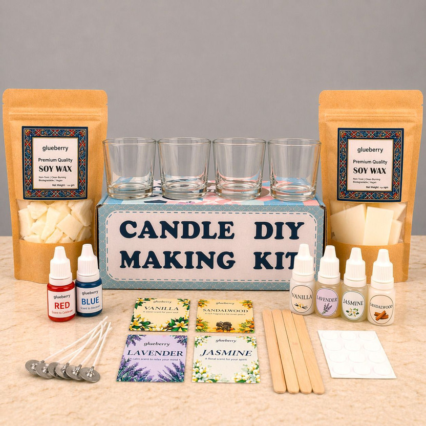 Glueberry Glueberry Premium DIY Candle Making Kit |All-in-One Starter Set for Beginners & Gifting - Flipkart Deal