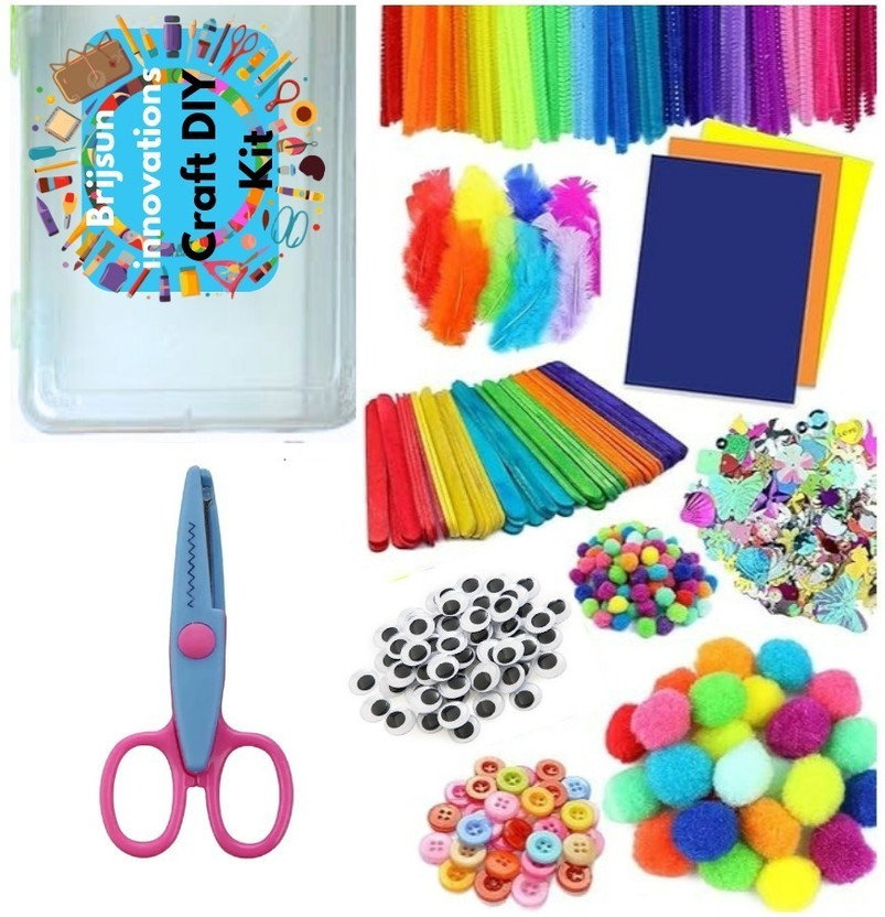 Brijsun Craft Art Items Kit For Kids & All Age Group/D.I.Y. School Supplies