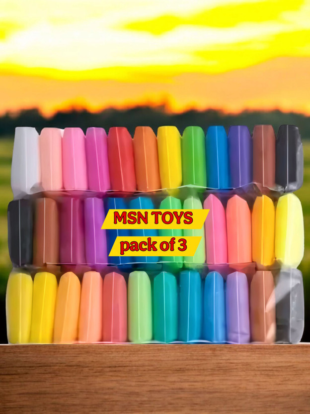 MSN clay Pack of 36 Air Dry Clay, Colorful Clay with 3 Tools, Art & Crafts cla7