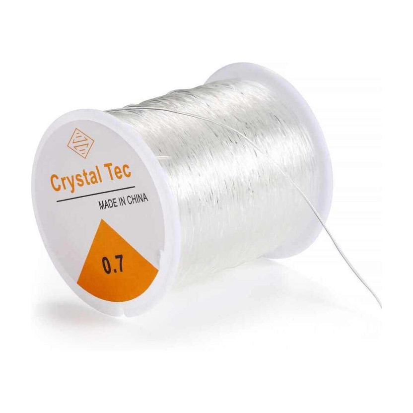 Weariton 100 meter 0.7 mm Elastic Rope Cord String Thread for Bracelet / Jewellery Making