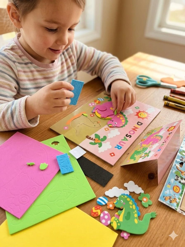Absorb Foam DIY Craft Kit for Kids | Art & Craft Activity Set | Creative Learning