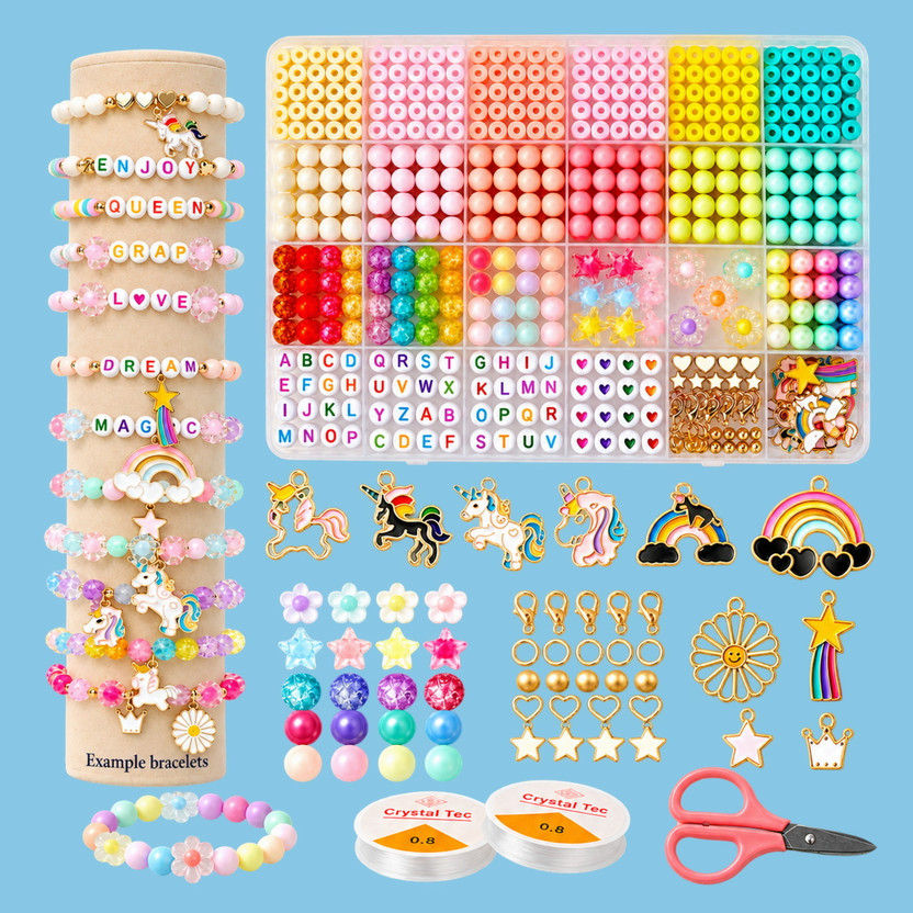 ASTRAVELLON DIY Craft Activity Jewellery Making Kit for Hobby Crafting with Bead Organizer