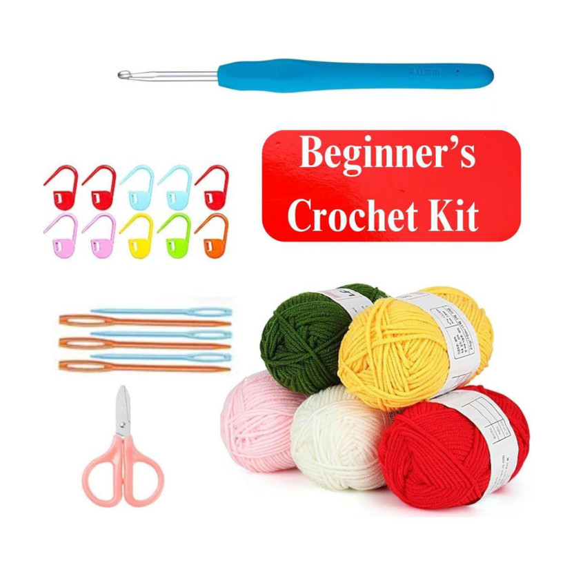 BJIK BJIK Crochet Kits for Beginners with Yarn , Crochet Hooks Supplies - Flipkart Deal