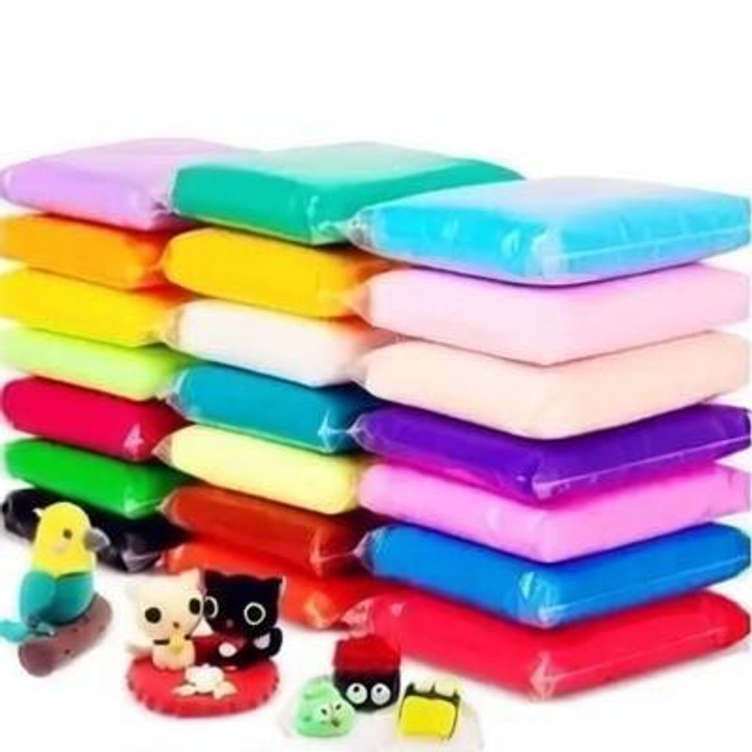 TITIRANGI Set of 36 Colors Colors Air Dry Clay. Super Light DIY Clay for Model Air Dry Clay Fun Toy, Creative Art DIY Crafts, Gift for Kids (( Clay Pack of 36 Pcs )