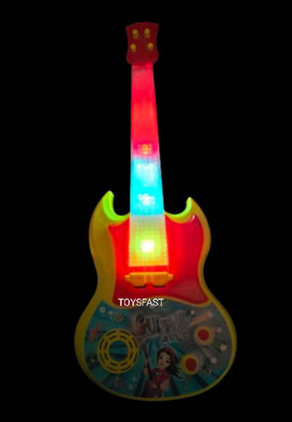 Waaome Musical Light Guitar/Five Type music Sound/Toys for Kids(Include Battery)(A115)