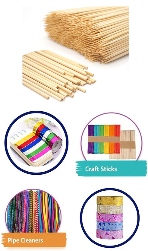 Sharum Crafts Art Supplies for Kids Craft Art Kit for Boys Girls School Project #SE043