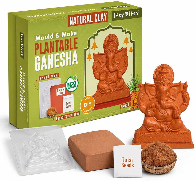 LITTLE LITTLE BIRDIE DIY Mould & Make Plantable Ganesha Kit | Eco Craft - Flipkart Deal