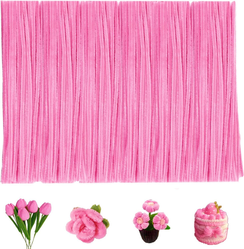Prefact Prefact 100pcs(Approx) Premium Multicolour pipe Cleaners, 8mm Soft Fuzzy Wire For Craft - Flipkart Deal