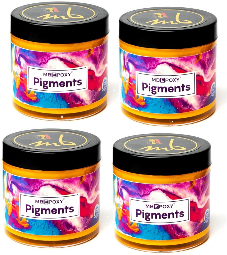 MBEPOXY Epoxy Resin Crystal Clear for Art & Crafts Pigments Epoxy-Go Yellow Set 4