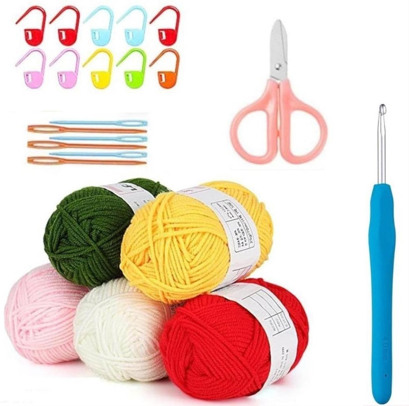Shop141 Shop141 Crochet Kits for Beginner with Yarn , Crochet Hooks Supplies - Flipkart Deal
