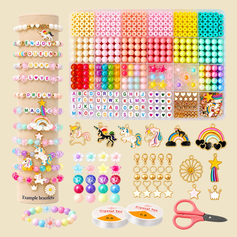 ASTRAVELLON DIY Friendship Bracelet Kit with Letter Beads for School Projects - Trendy Craft