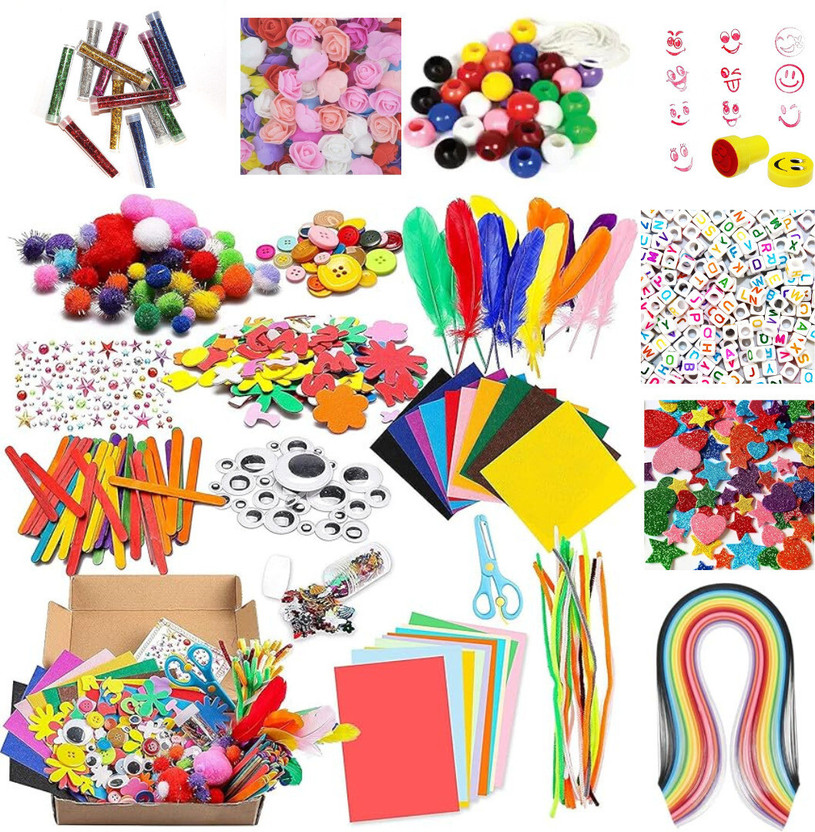 Brijsun All-in-One DIY Craft Kit for Kids For School Projects Gift