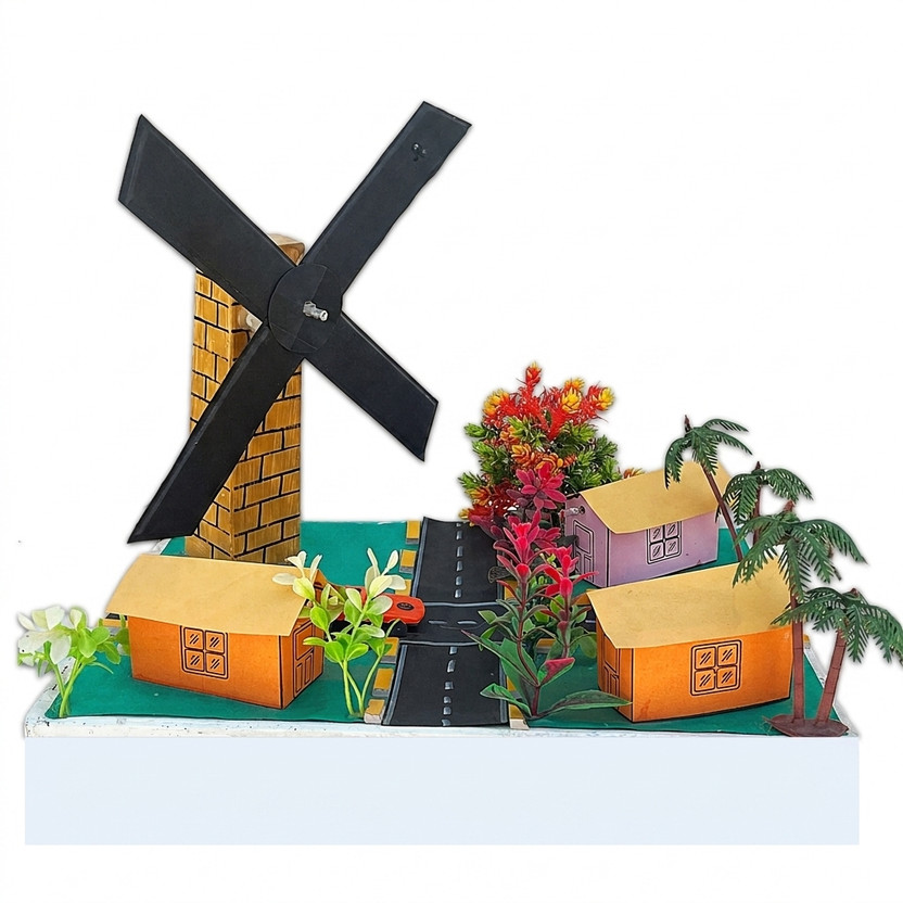 komodo komodo craft DIY Windmill Model Kit for School Project | Working Motor Windmill - Flipkart Deal