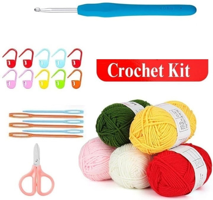 hinshitshu Crochet Beginners Combo Kit for Home Craft Projects