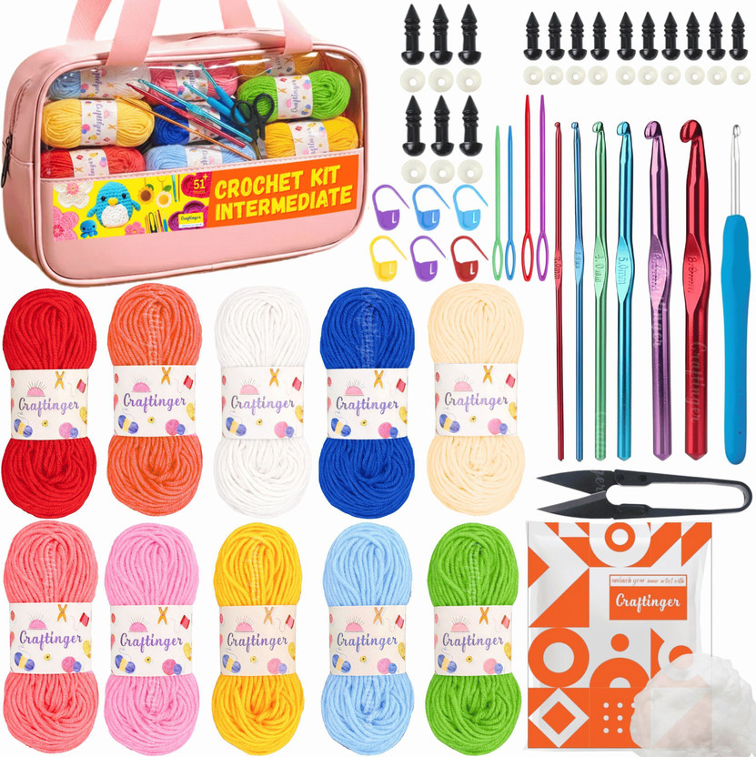 EVENS MORE Crochet Kits for Beginners with 100+ Pcs Crochet Accessories