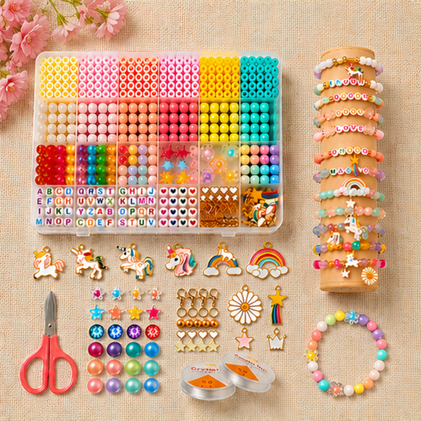 RANNADE Bracelet Craft Kit for Beginners with Cute Charms