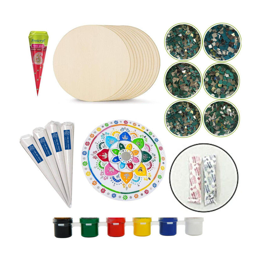 THE BIG INDIA Lippan Art Material Kit, Complete Diy Set, Ideal For Artist,Hobbyists,Boys&Girls