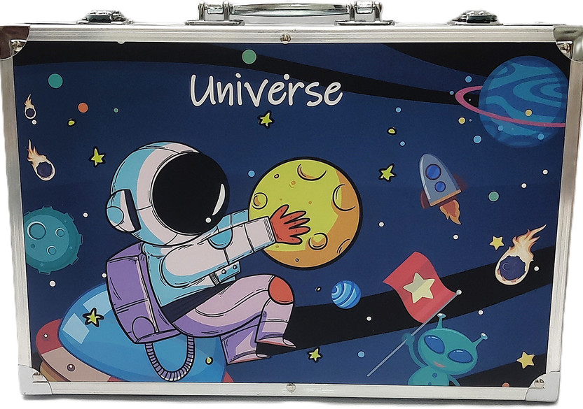 Shivalik Enterprises Space Drawing 145 Pcs Art & Craft Suitcase for kids