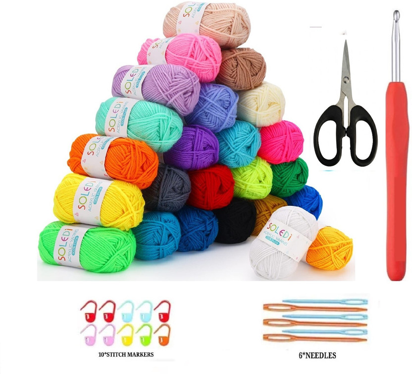 Shop141 Crochet Kits for Beginners with Yarn , Crochet Hook