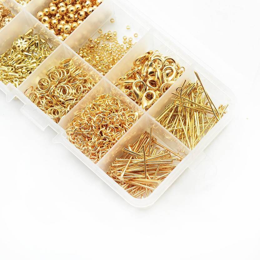 Calandis 1080pcs Jewelry Making Tool Kits Sets Jewelry Findings Beads, Charms, Clasp 1080pcs