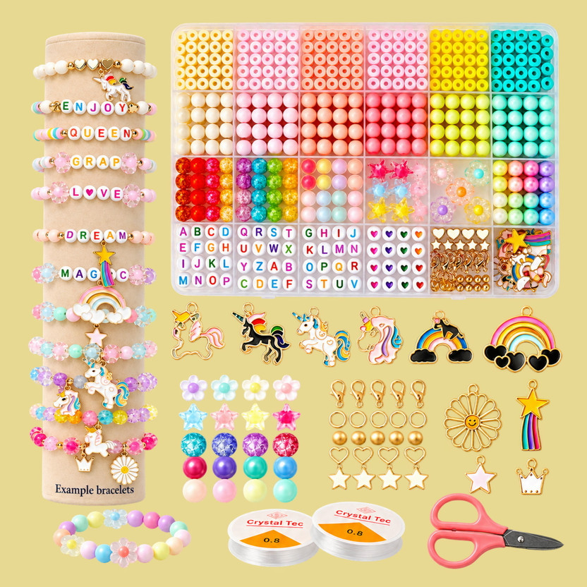 ASTRAVELLON ASTRAVELLON DIY Jewellery Making Kit - Craft Activity with Spacer Beads for Hobby Crafting - Flipkart Deal
