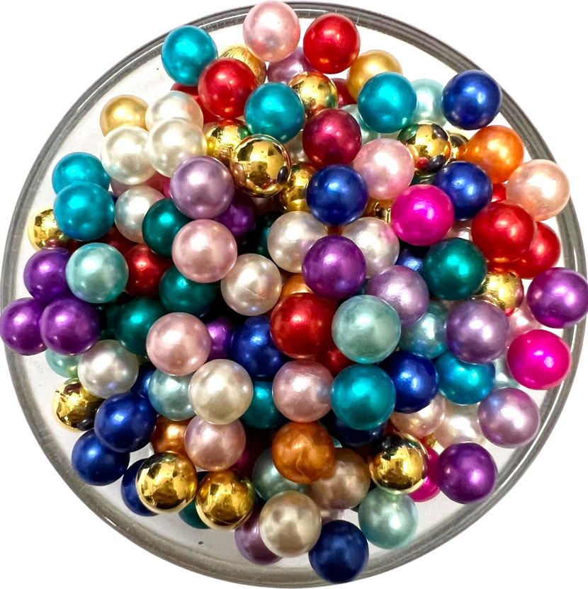 UniKart 500pcs No Hole Beads Without Hole Beads for Pearl Setting Machine
