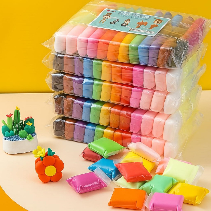 Creative Quench Creative Air Dry Modeling Clay Kit – Pack of 24