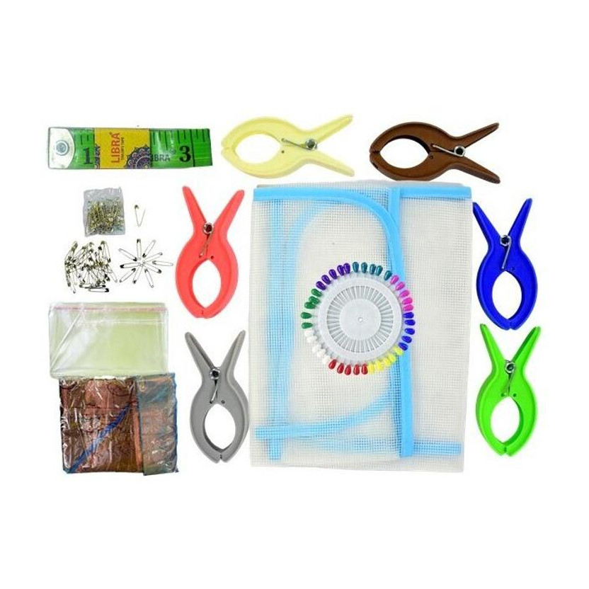 Saravana Saravana Super Mart Pre-Pleating Kit with 6 Items | Ironing Mat, 4-inch Clip, Inch Tape, Saree Cover - Flipkart Deal
