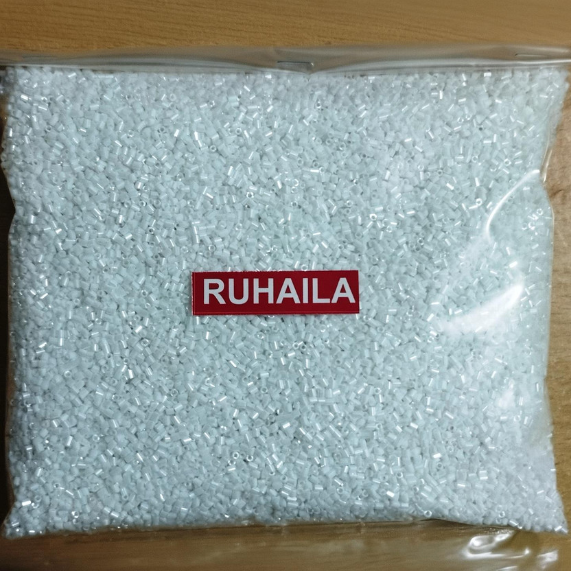 RUHAILA RUHAILA WHITE-11/0-3MM GLASS CUT BEADS (KATDANA) FOR ART CRAFT JWELLERY-TOTAL 400 GRAMS - Flipkart Deal