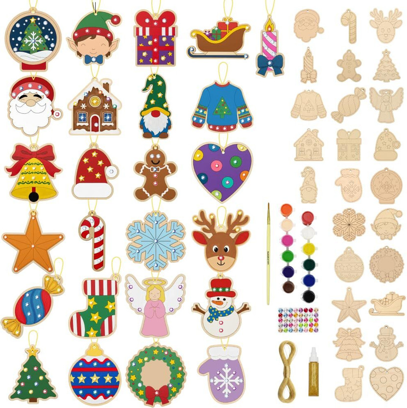 ASIAN HOBBY CRAFTS DIY Christmas Ornament Painting Kit – Christmas Gifts for Kids 5+
