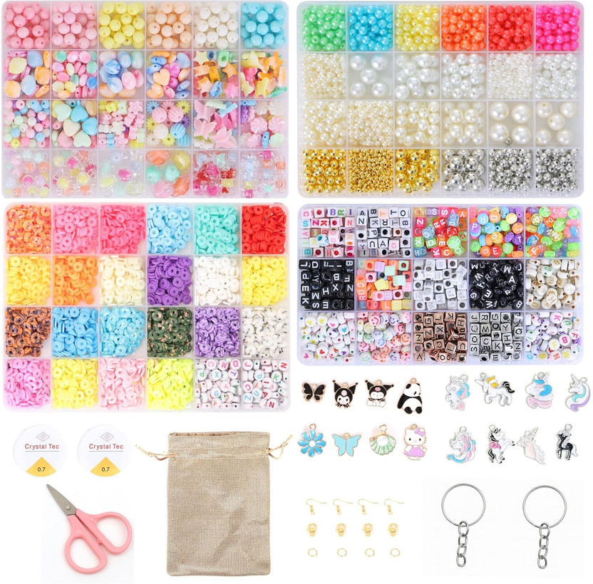 ambitieux DIY 4 Big Beads Set Bracelet Making Kit