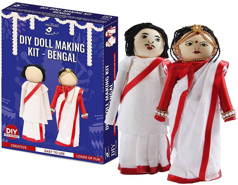 ITSY Bitsy DIY Indian traditional doll making craft kitBengal DIY