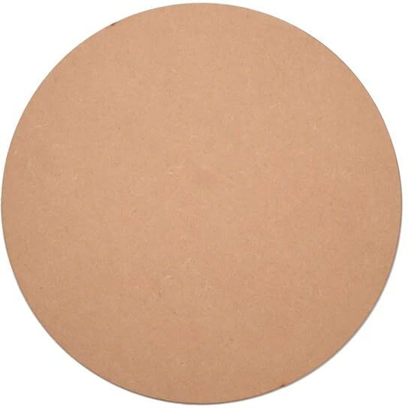 FITLOGAN MDF Wooden Round Circle Set 4,5,6,8,10,12 Inch Set of 2 Each DIY Craft