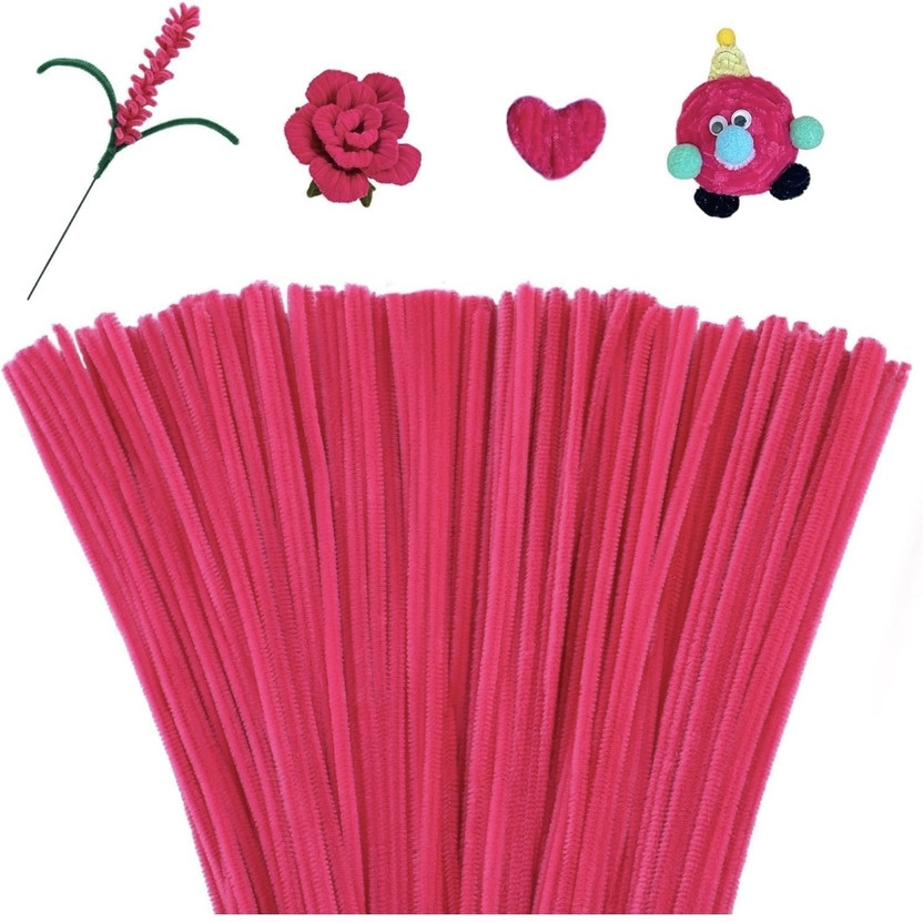 Batricher Batricher 12inch Pipe Cleaner 100pcs for Hobby Craft, Scrapbooking, DIY & more - Flipkart Deal