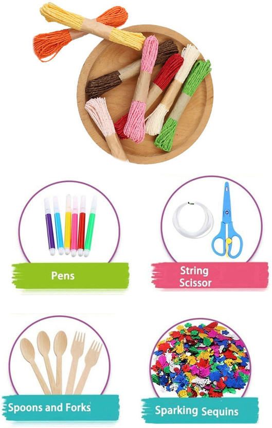 Sharum Sharum Crafts Art Supplies for Kids Craft Art Kit for Boys Girls School Project #SE0105 - Flipkart Deal