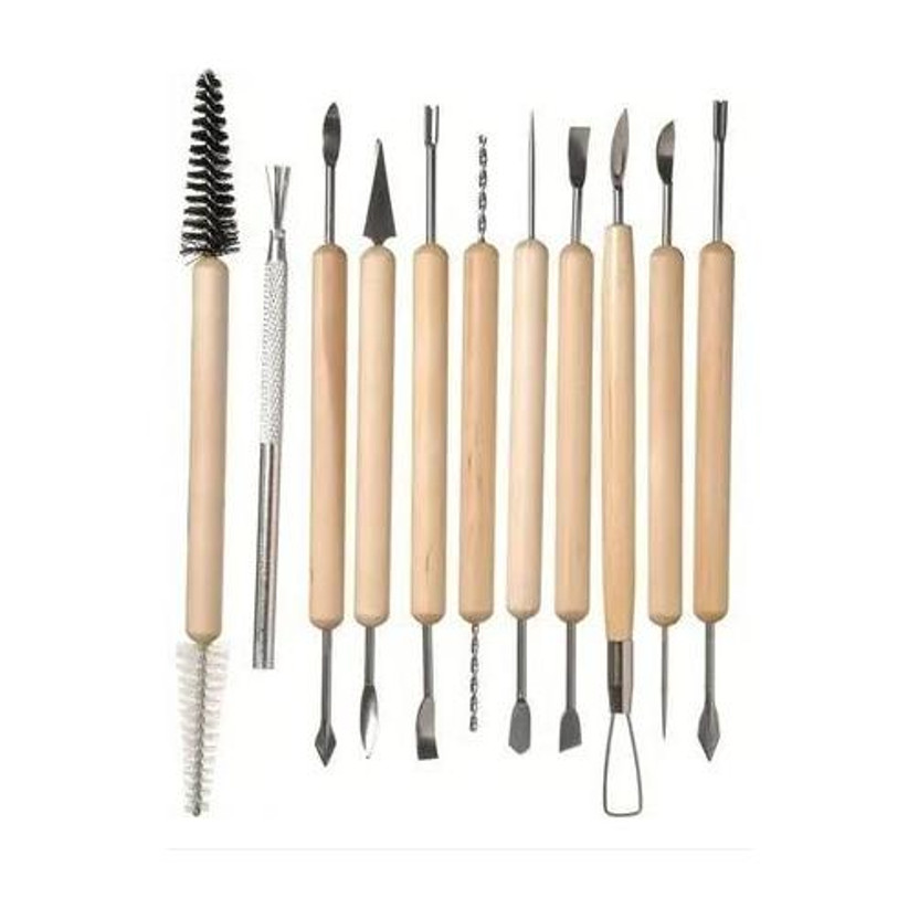 Ortan Ortan Wooden Handle DIY Sculpting Knife Clay Pottery Carving Tool - Flipkart Deal