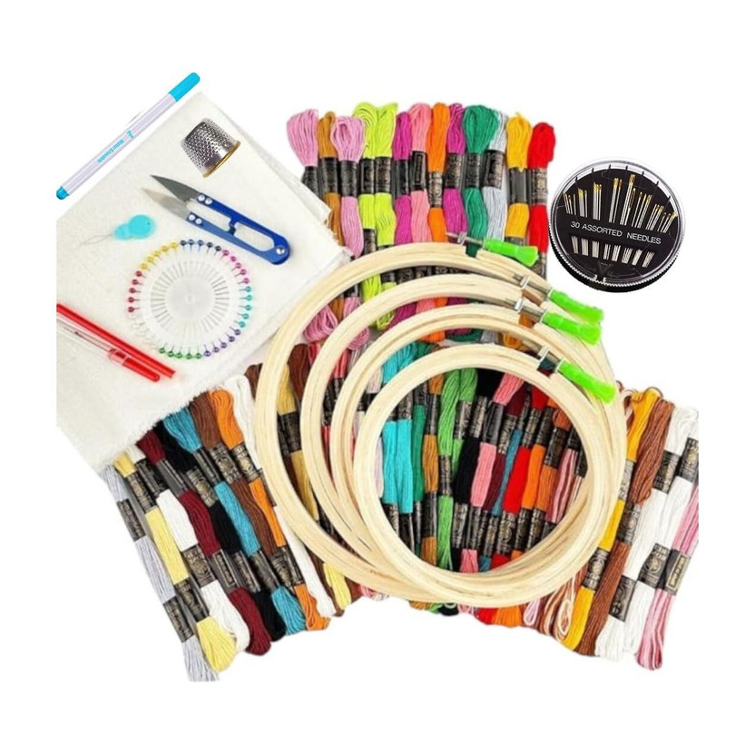 KHUSHA KHUSHA CREATIONS Embroidery Materials Kit/Embroidery Hoops ,Threads & Supplies Tool Kit - Flipkart Deal