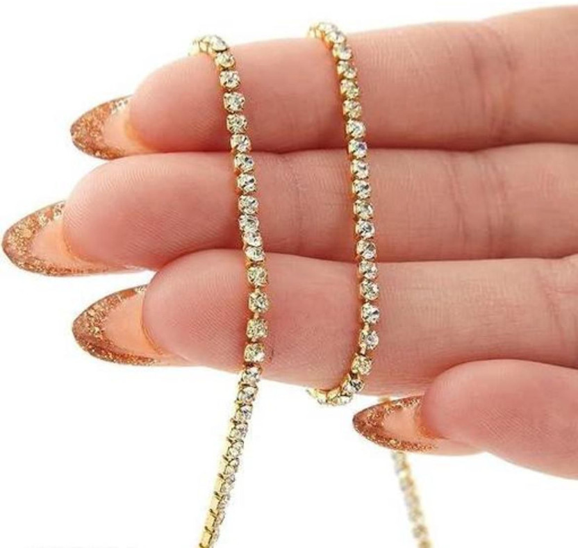zari shoopy New_Metal Stone Chain/Lace for Jewellery Making