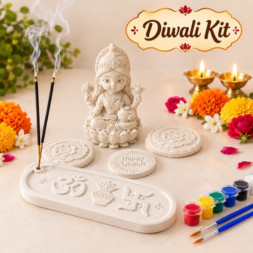 Siyalo Siyalo creations Diwali Diy Paint Kit for Kids| Art Craft Activity|Gift and Return Gift| - Flipkart Deal