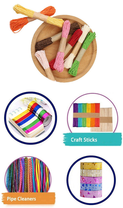 Sharum Sharum Crafts Art Supplies for Kids Craft Art Kit for Boys Girls School Project #SE099 - Flipkart Deal