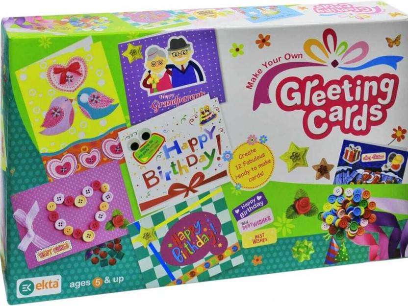 Ekta Product Ekta Creative Greeting Cards Making Kit – Art & Craft Set for Children