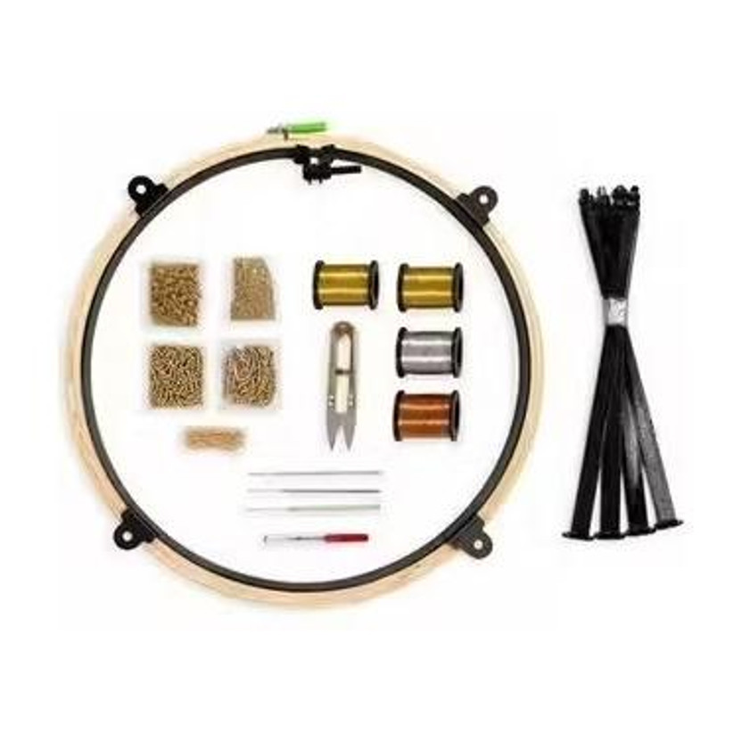 vahvaa vahvaa Aari Work 18" Wooden Embroidery Hoop With Aari Work Kit Model NO 2 - Flipkart Deal