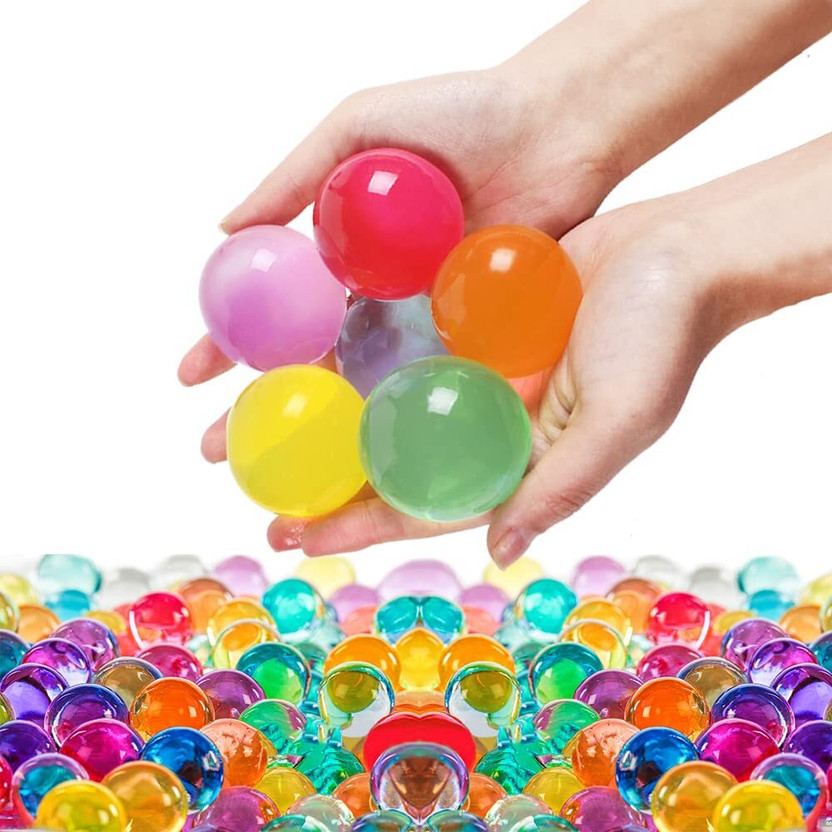 AquaBloom Large water jelly | Magic balls | Approx 2000 pcs (80 Gram) (Proper Grow 74 Hrs